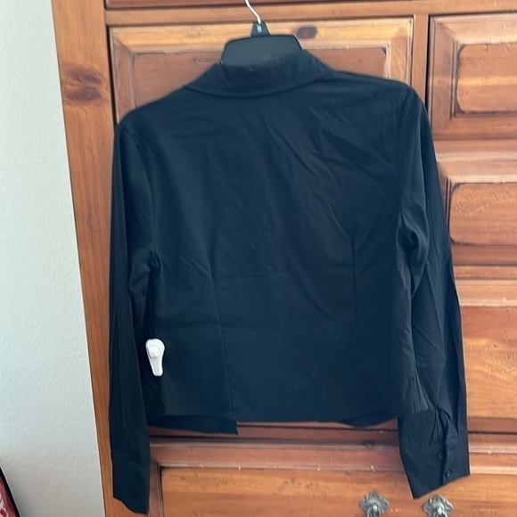 NWT Patrizio Luca Milano Women’s Black Blouse, Size Medium! - Picture 6 of 11